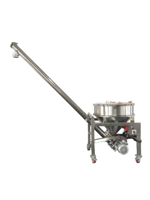 株洲螺旋上料機(jī)-化工食品行業(yè)高效輸送解決方案-螺旋提升機(jī)聯(lián)動設(shè)計(jì)